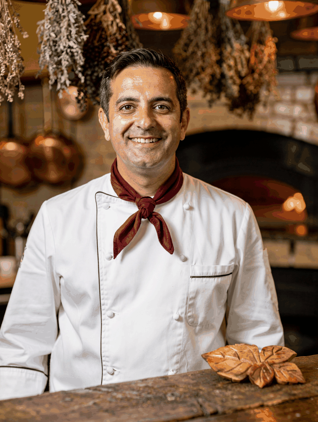 Executive Chef Giovanni at the stove