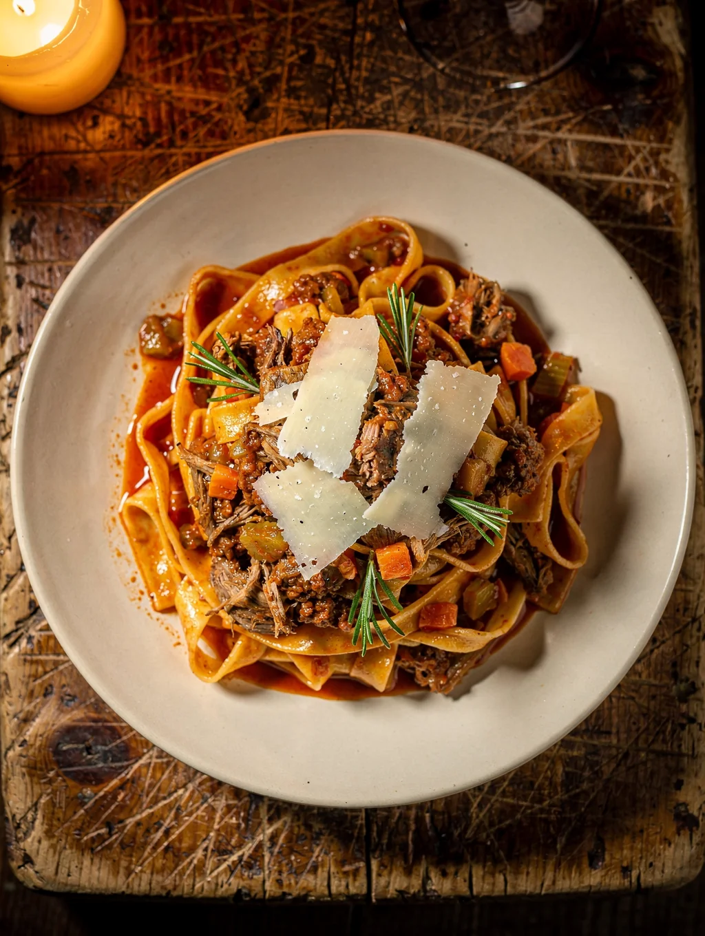 Pappardelle with wild boar ragu