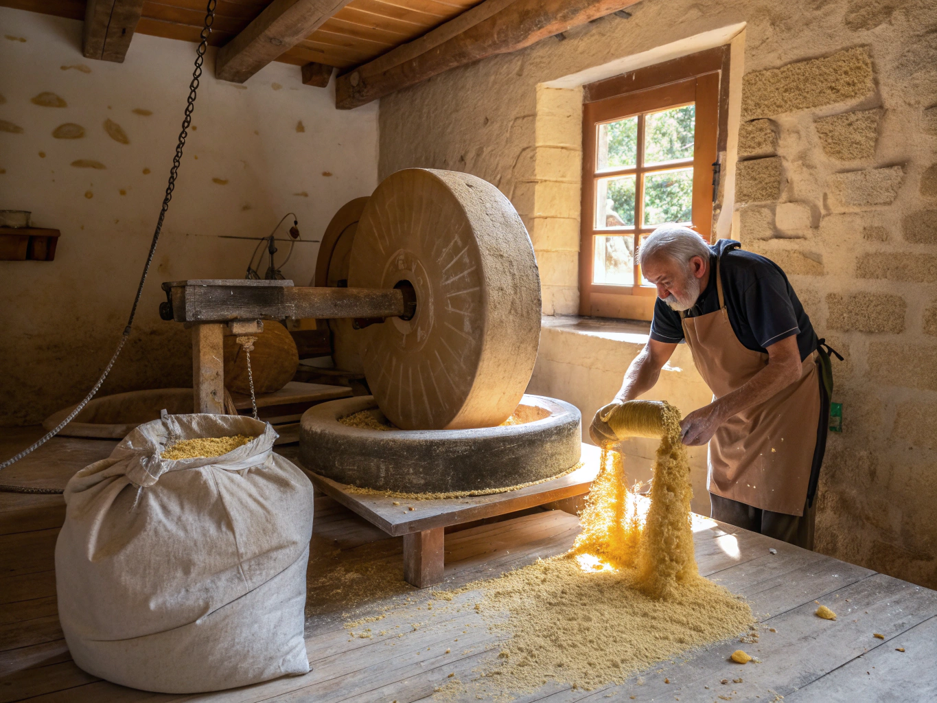 Artisan stone-ground flour for handmade pasta